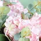 Arranjo Hortênsia Artificial Rosa No Vaso Rose Gold |formosin